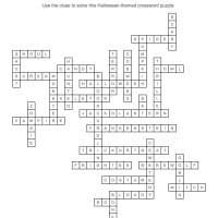 Answer Key for October's Crossword Corner